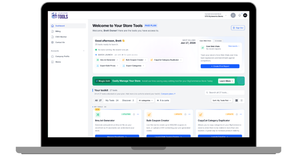 Dashboard Screenshot